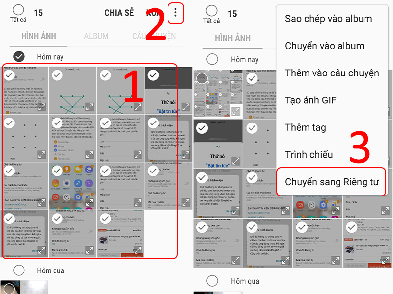 C&aacute;ch th&ecirc;m ảnh, video v&agrave;o thư mục ri&ecirc;ng